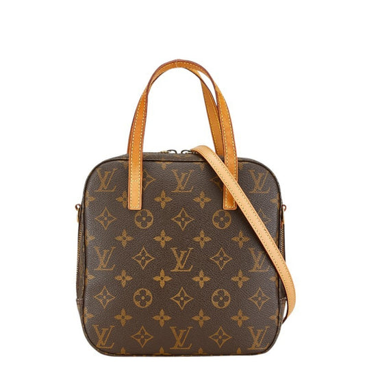 Louis Vuitton Brown Pvc Leather Handbag Shoulder Bag ()