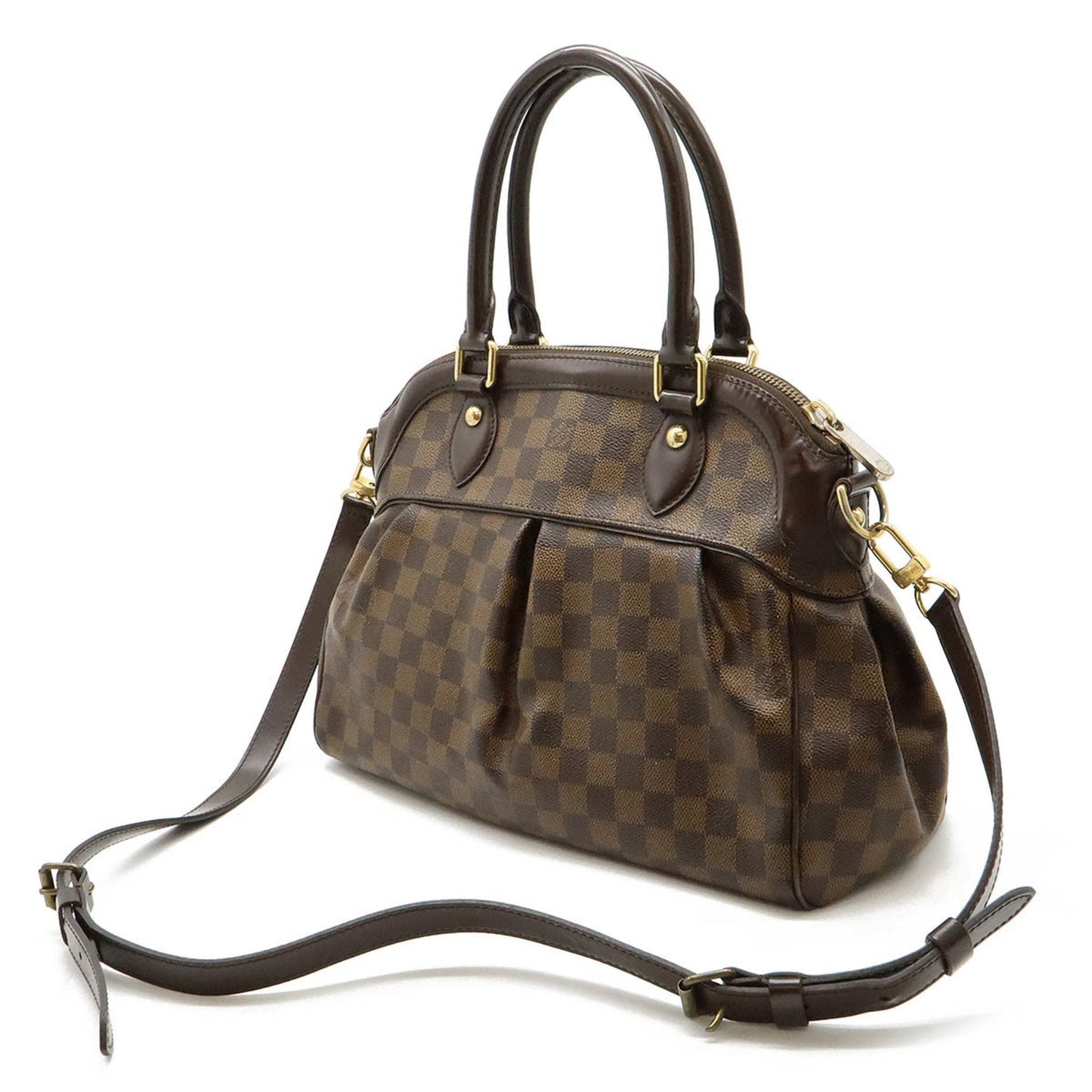 Louis Vuitton Brown Pvc Handbag Shoulder Bag