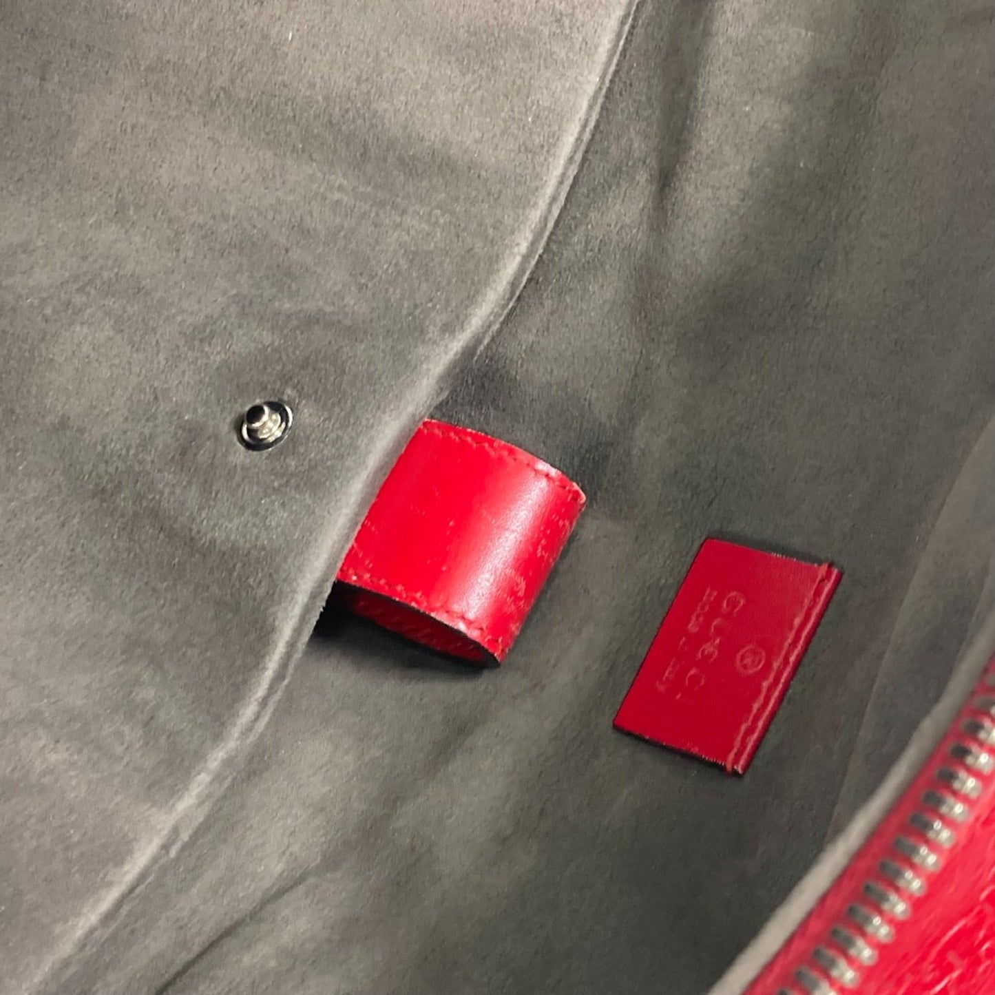Gucci Red Leather Backpack