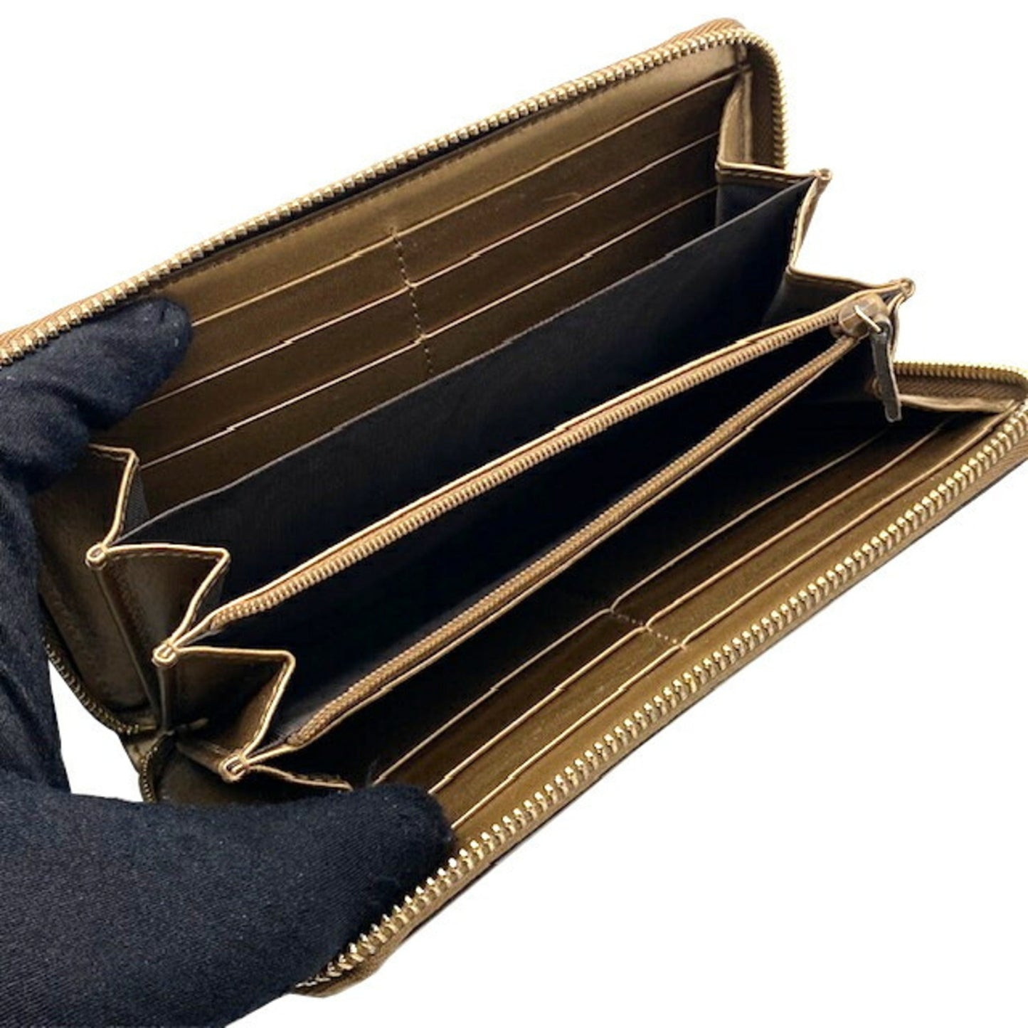Gucci Gold Long Bill Wallet (Bi-Fold)