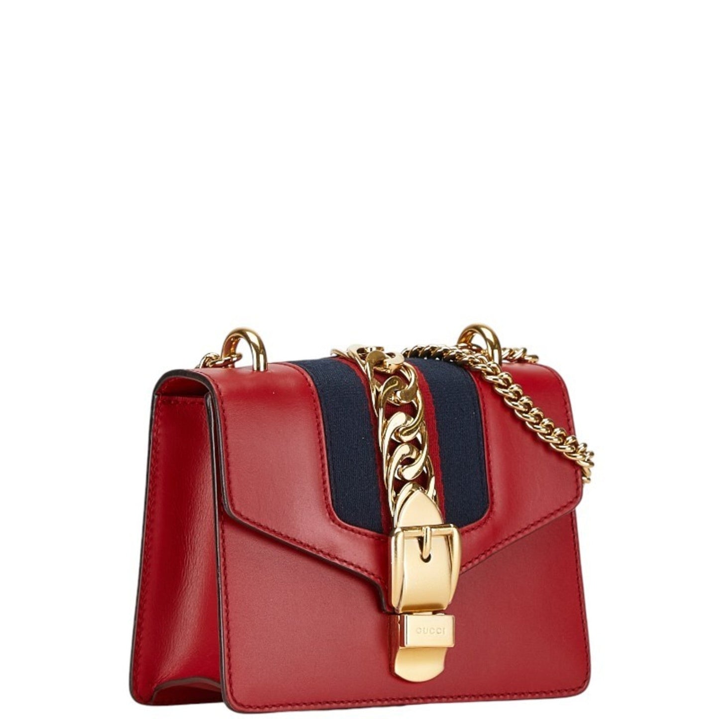 Gucci Red Color Leather Shoulder Bag