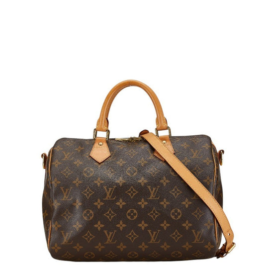 Louis Vuitton Brown Pvc Leather Handbag Shoulder Bag ()