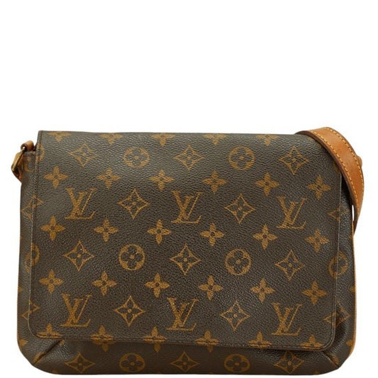 Louis Vuitton Brown Pvc Leather Shoulder Bag ()