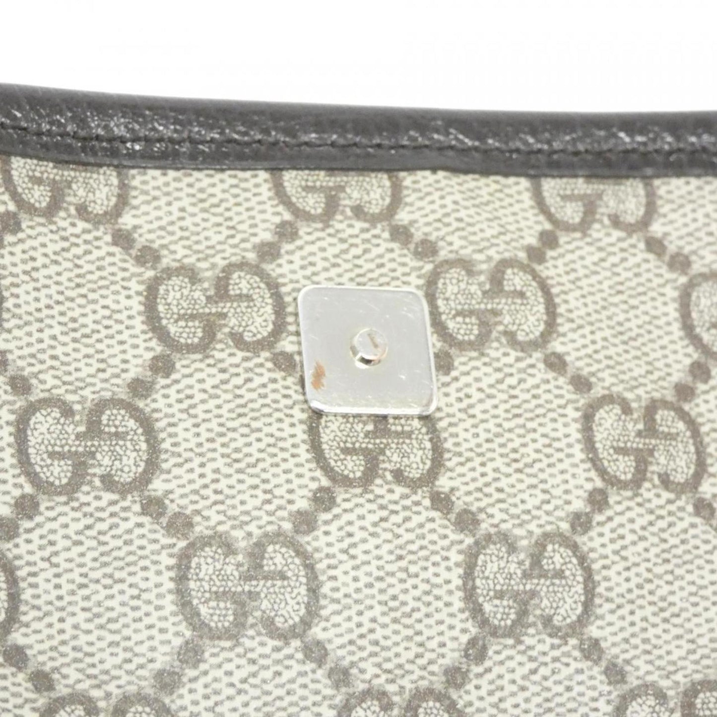 Gucci Beige Dark Brown Gg Plus Shoulder Bag