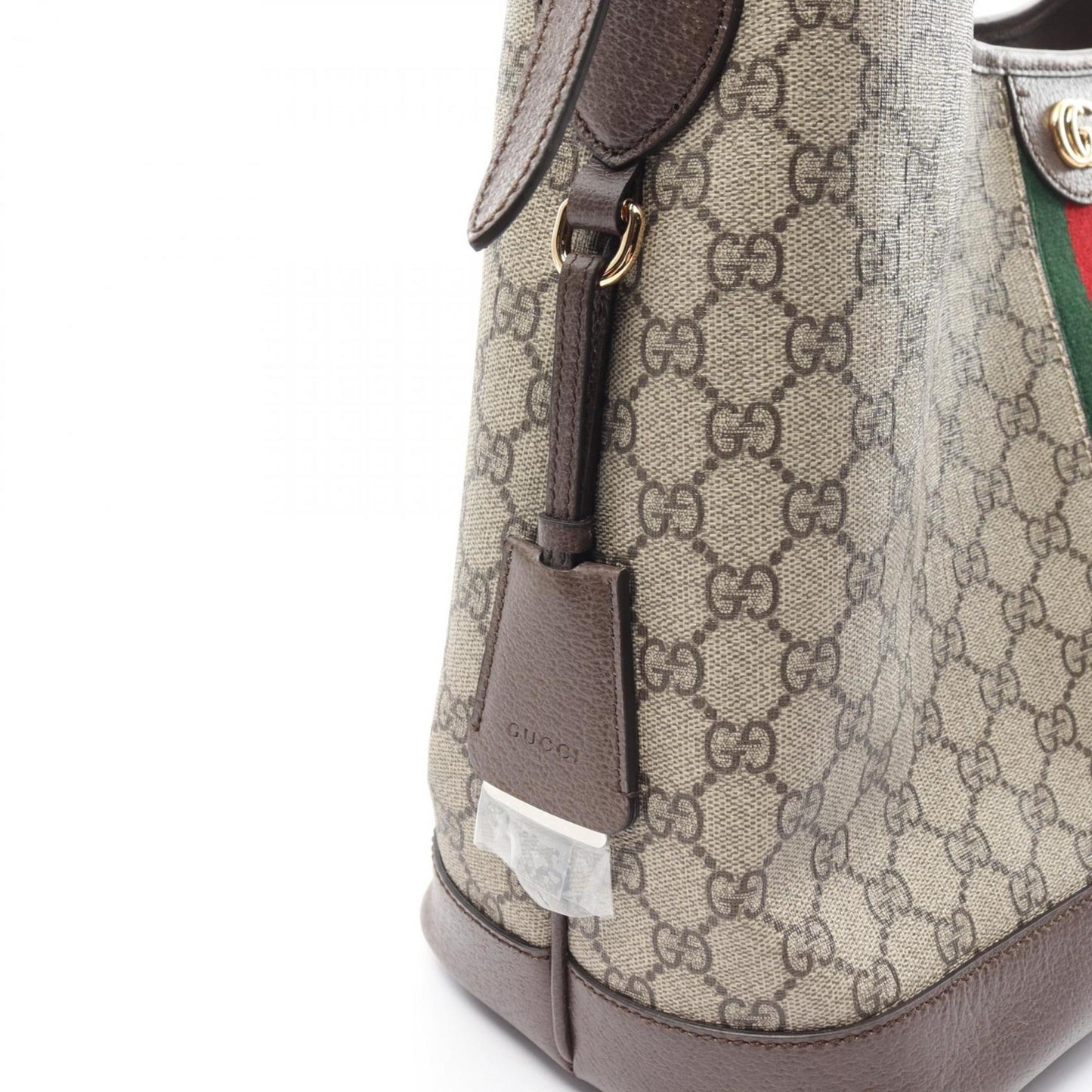 Gucci Beige Brown Multi-Color Gg Supreme Leather Shoulder Bag