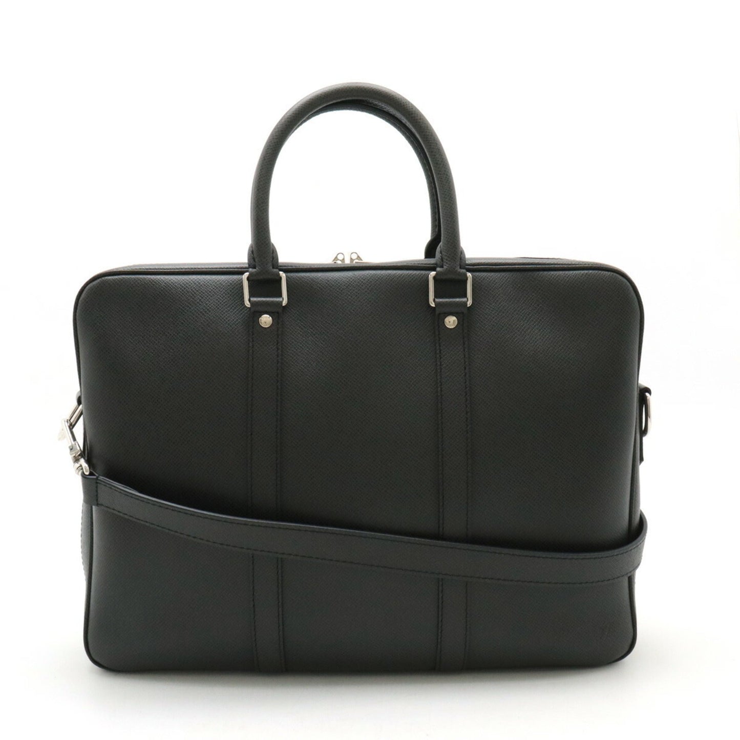 Louis Vuitton Ardoise Black Taiga Leather Shoulder Bag