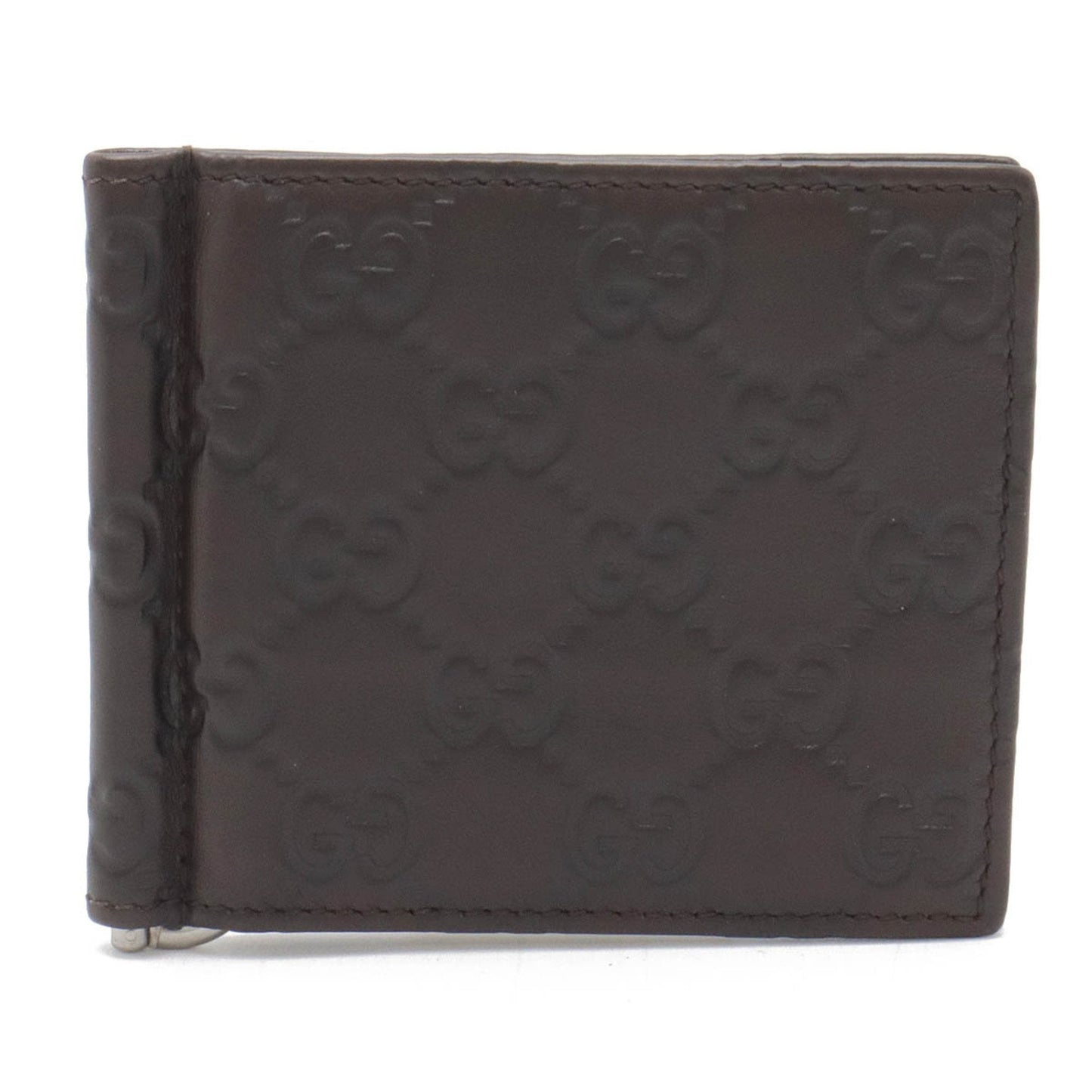 Gucci Dark Brown Leather Wallet (Bi-Fold) ()