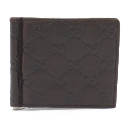 Gucci Dark Brown Leather Wallet (Bi-Fold) ()