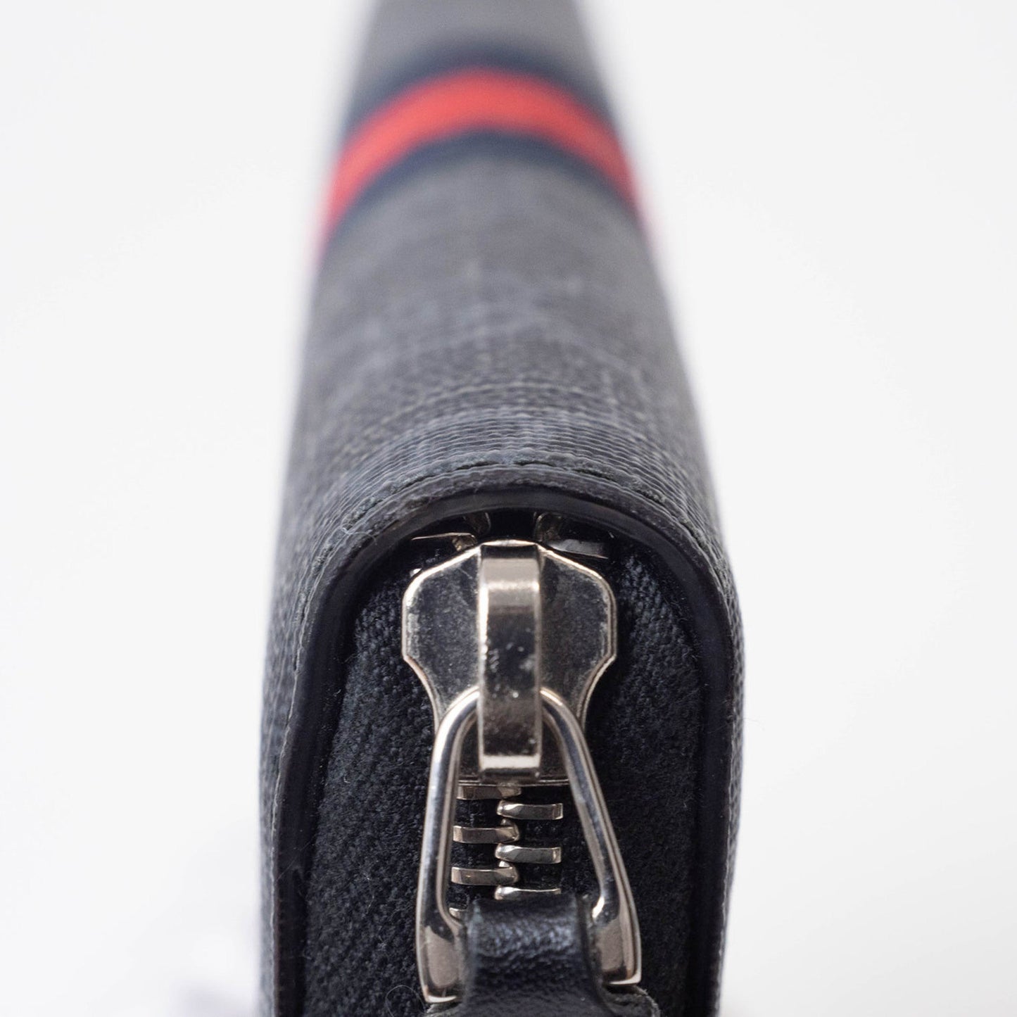 Gucci Black Gg Supreme Leather Long Wallet (Bi-Fold)