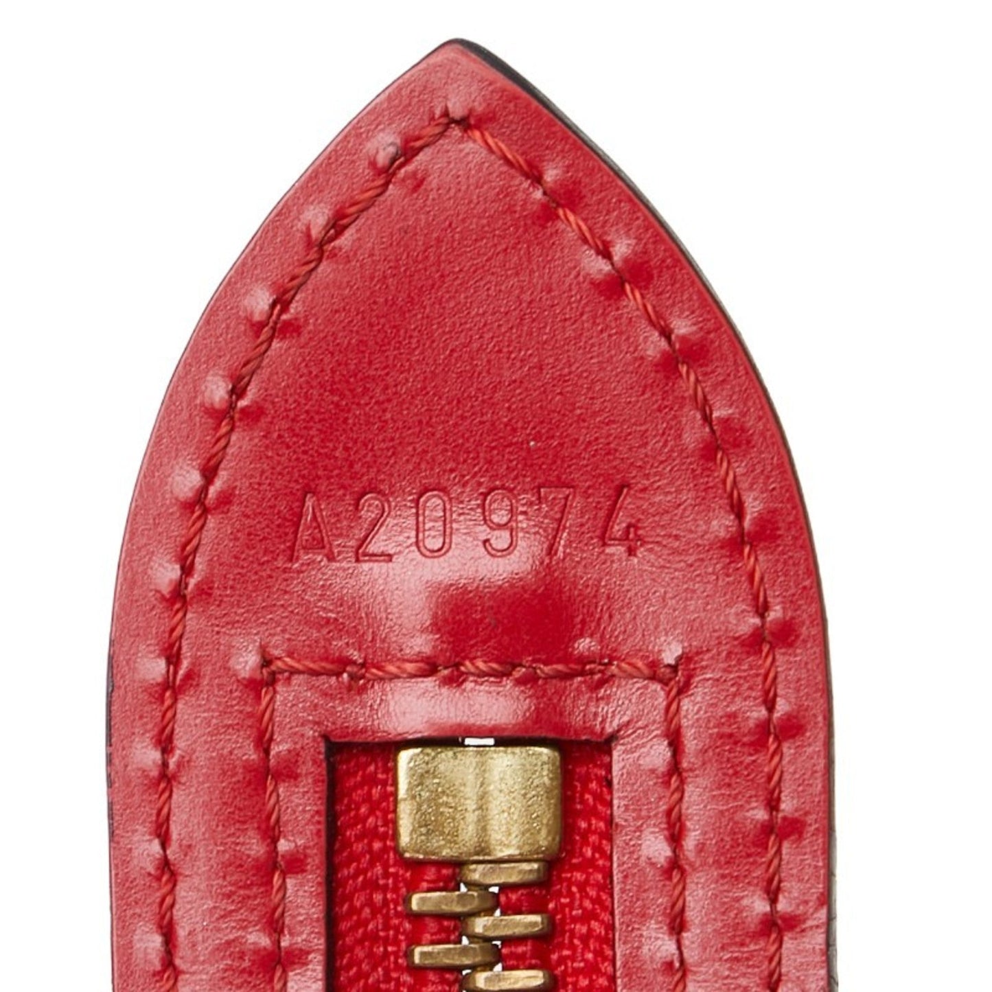 Louis Vuitton Castilian Red Leather Shoulder Bag Tote Bag