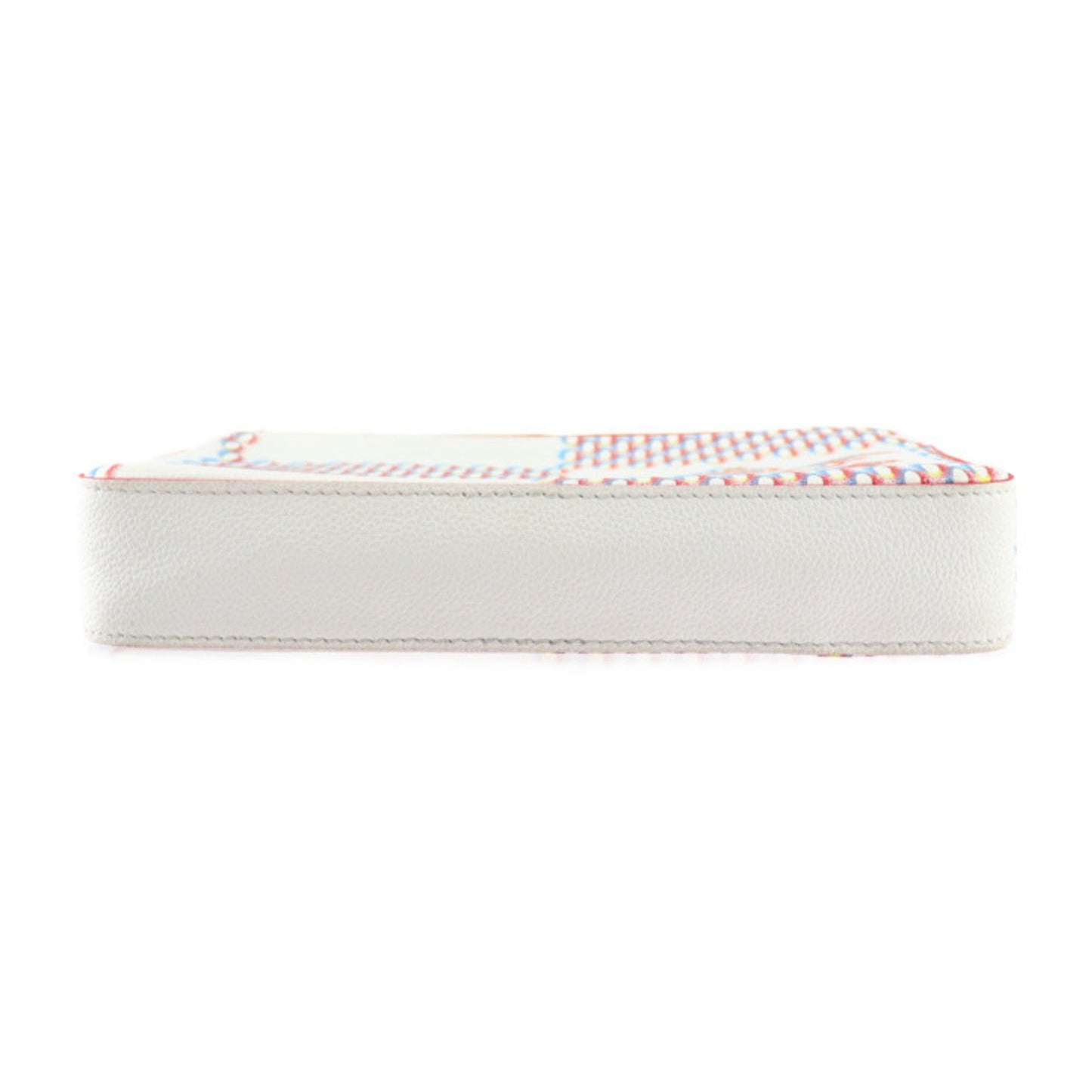 Louis Vuitton Blanc Multi-Color White Leather Shoulder Bag
