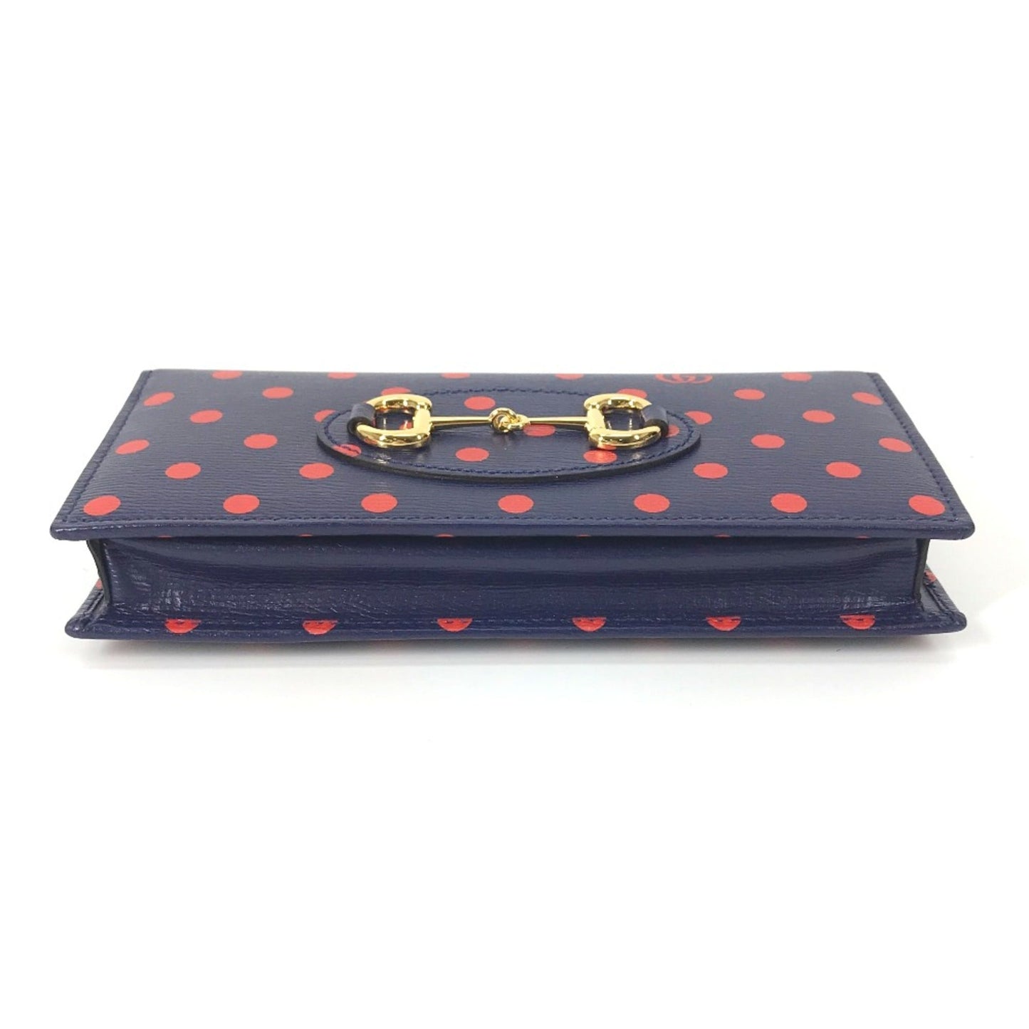 Gucci Navy Leather Long Wallet (Bi-Fold)