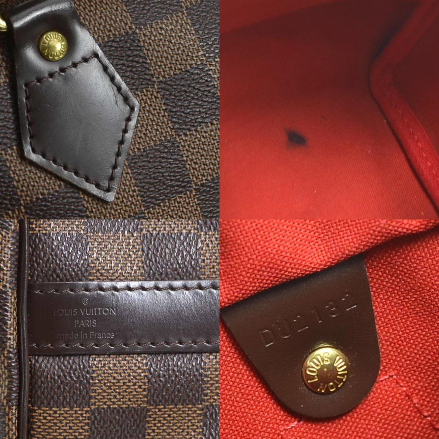 Louis Vuitton Brown Damier Canvas Handbag Shoulder Bag