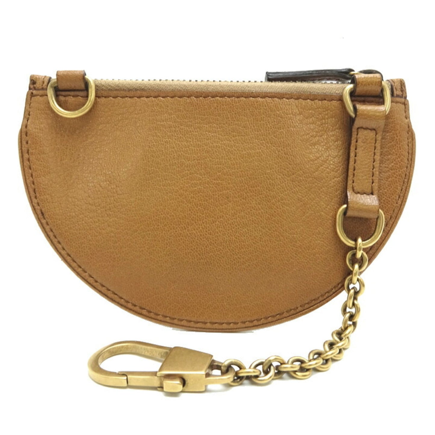 Gucci Brown Camel Leather Coin Purse/Coin Case