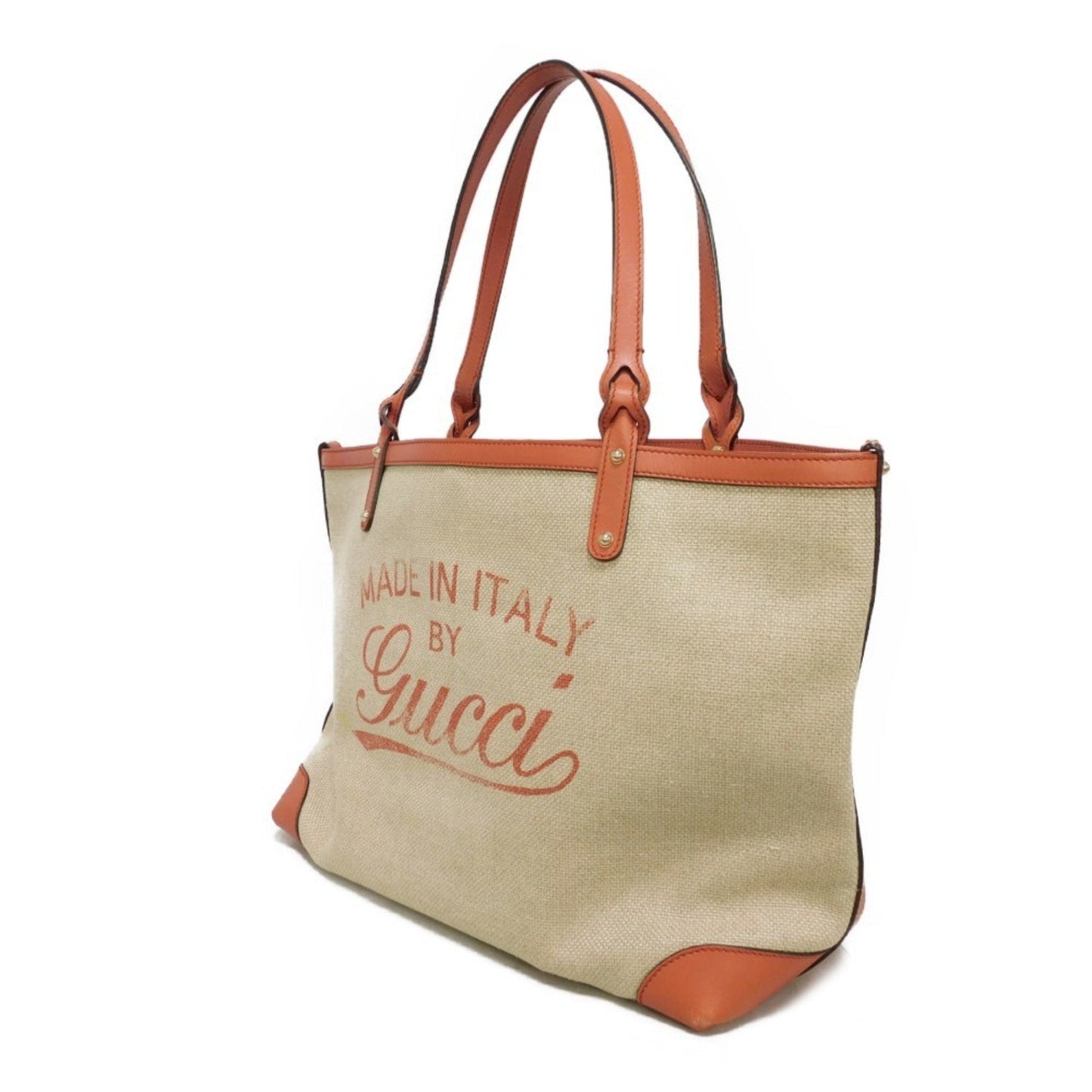 Gucci Beige Linen Shoulder Bag Tote Bag