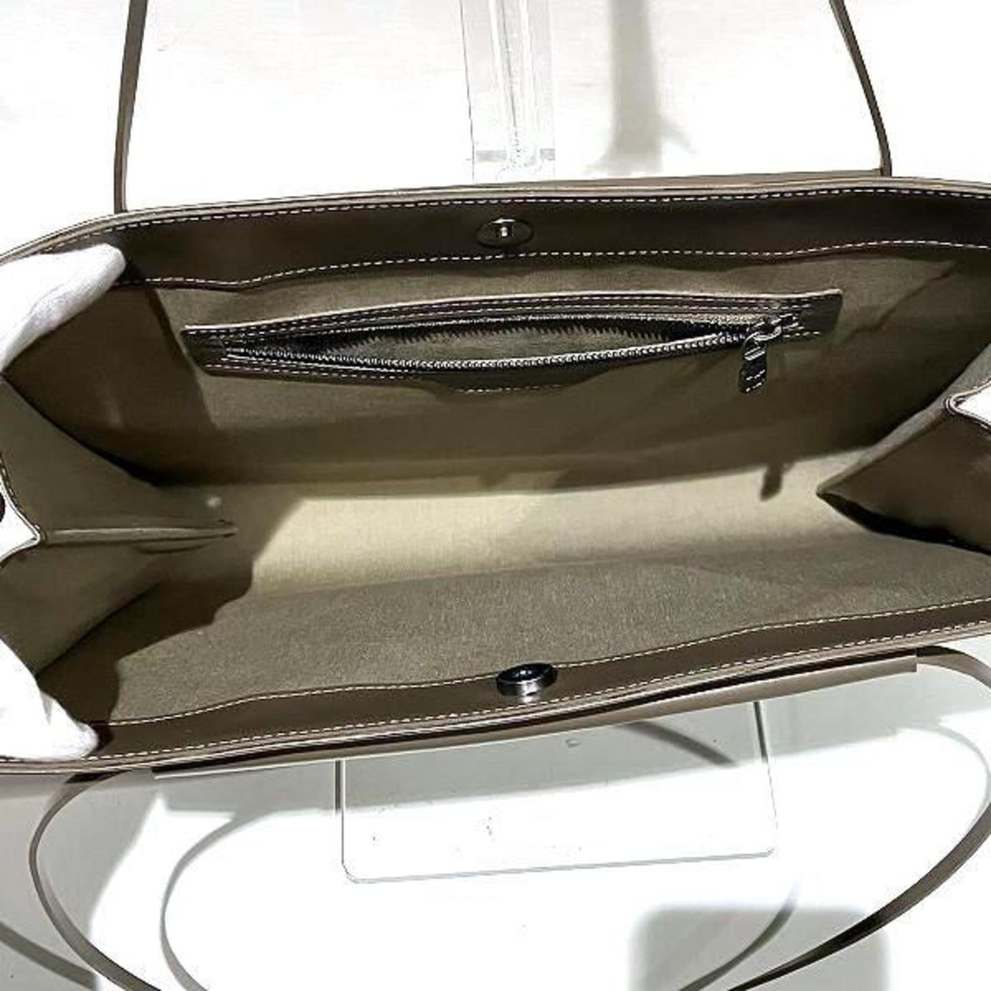 Louis Vuitton Beige Leather Handbag Shoulder Bag