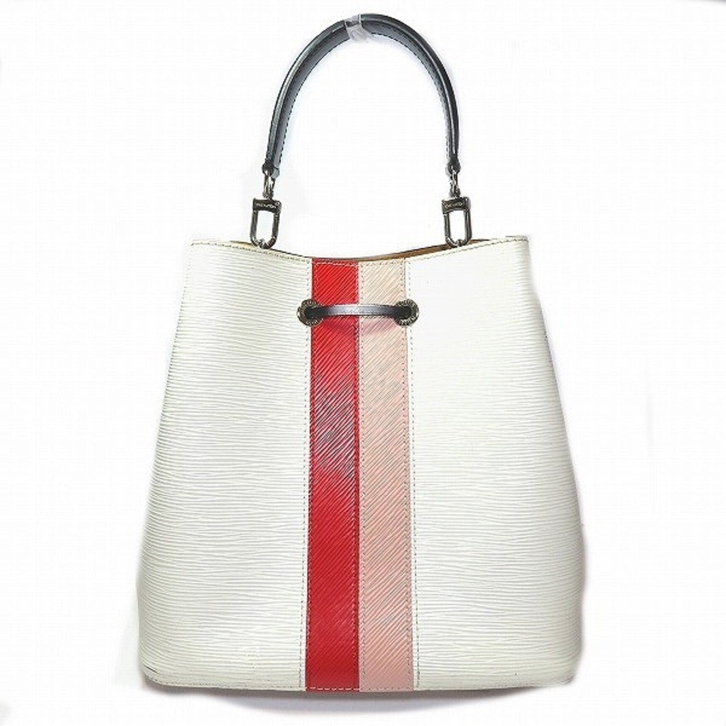 Louis Vuitton Blanc Coquelicots Rose Ballerine Epi Leather Handbag Shoulder Bag