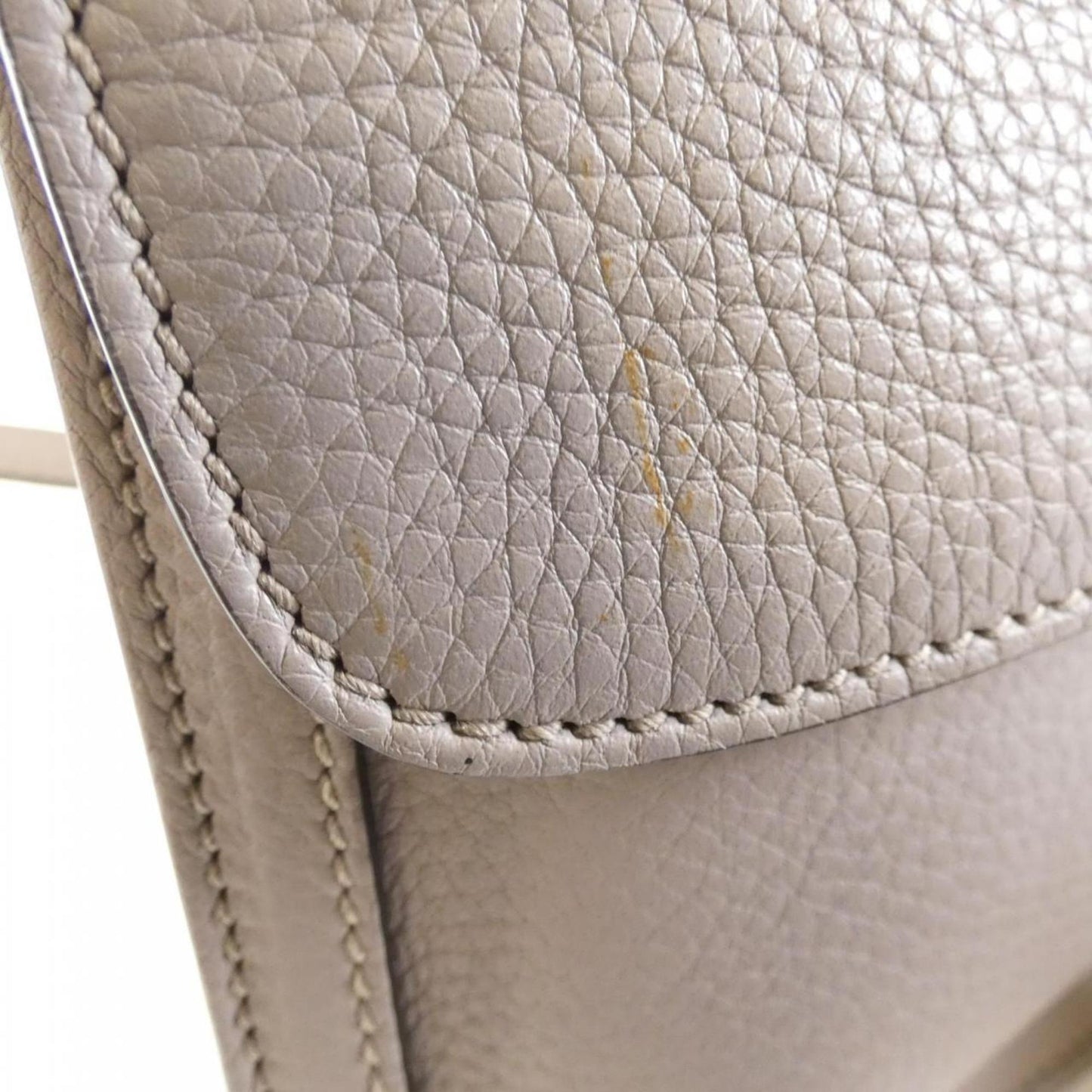 Gucci Light Gray Leather Shoulder Bag
