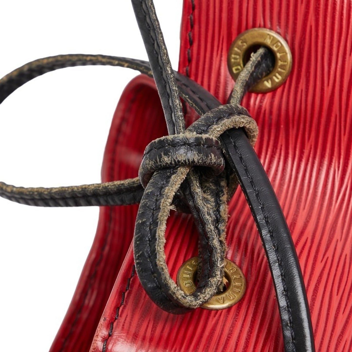 Louis Vuitton Castilian Red Noir Epi Leather Shoulder Bag
