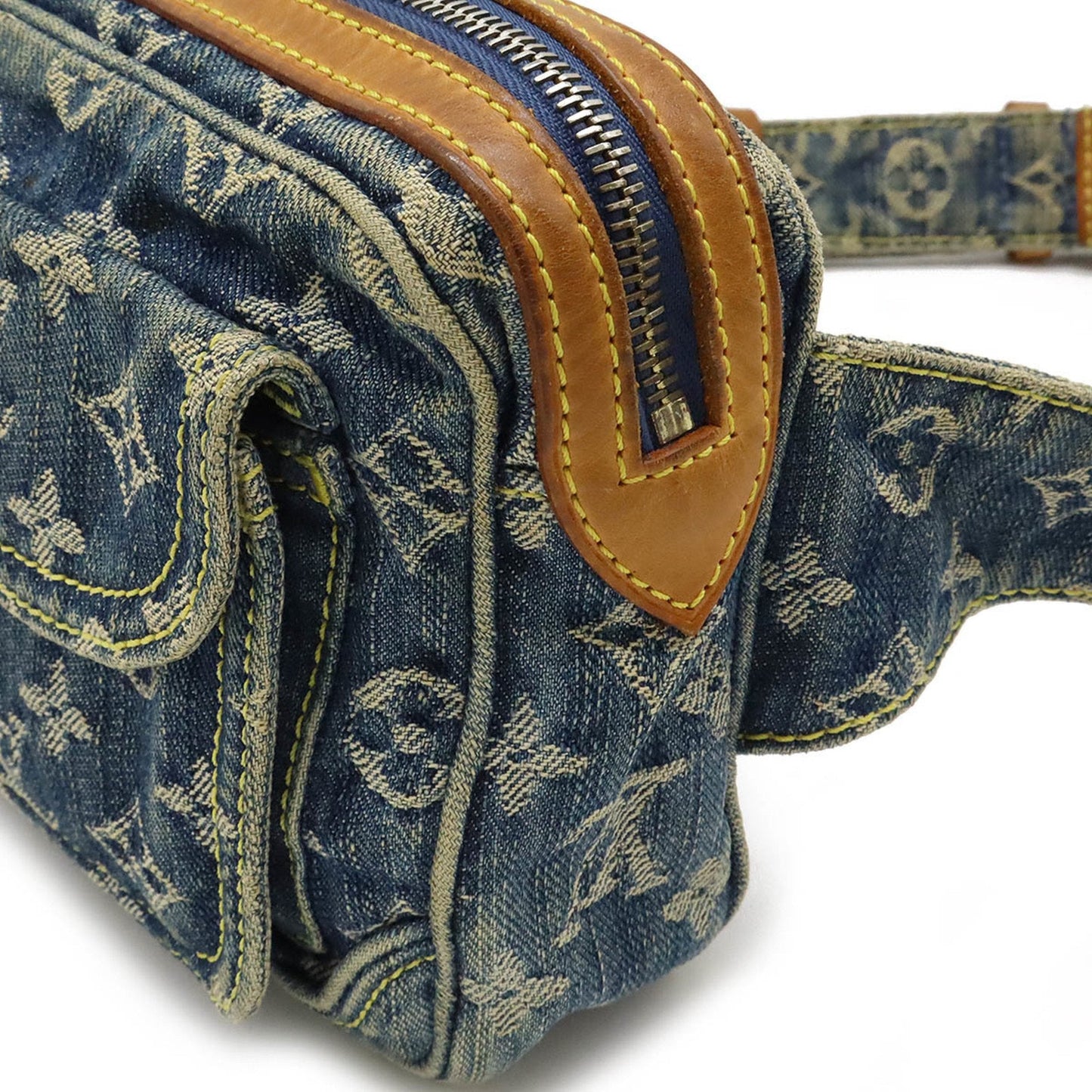 Louis Vuitton Blue Monogram Denim Fanny Pack Shoulder Bag