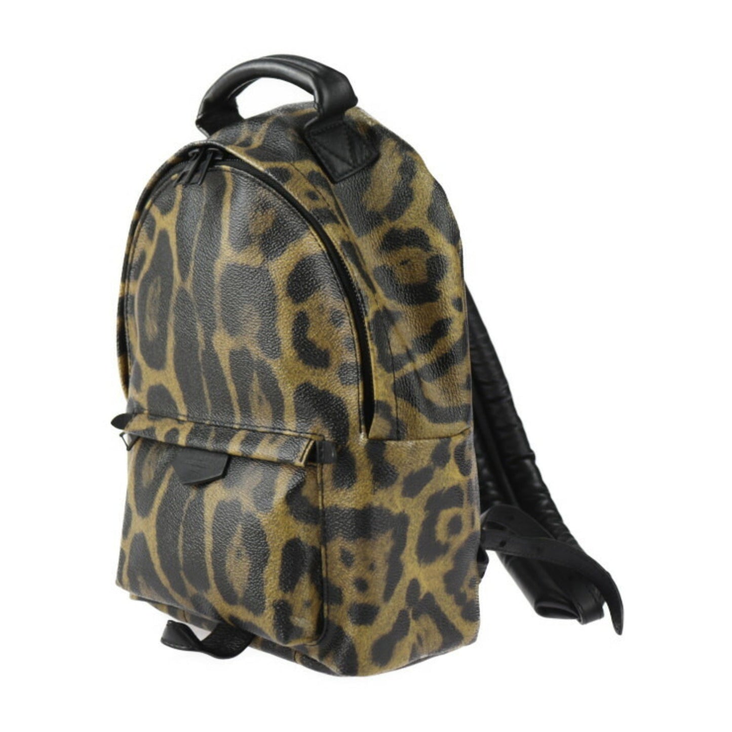 Louis Vuitton Black Brown Pvc Leather Backpack