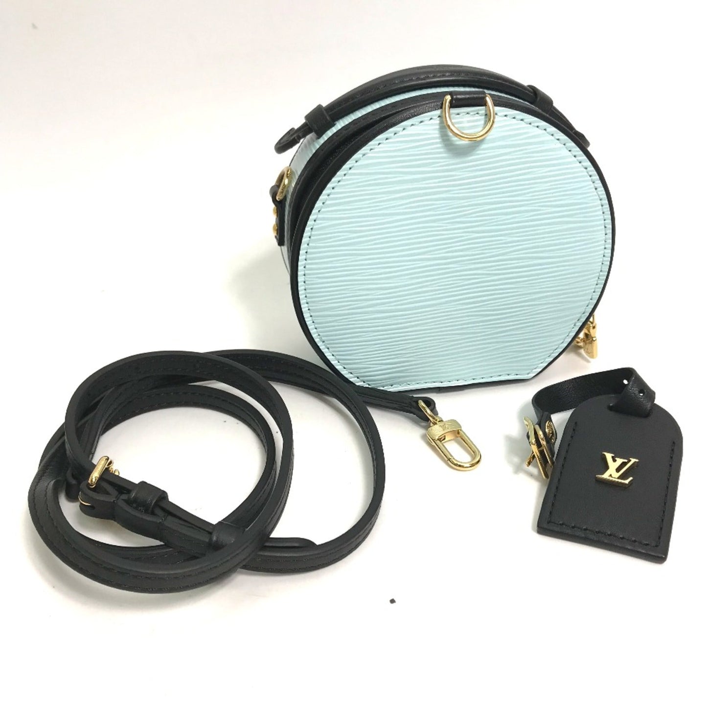 Louis Vuitton Blue Leather Shoulder Bag