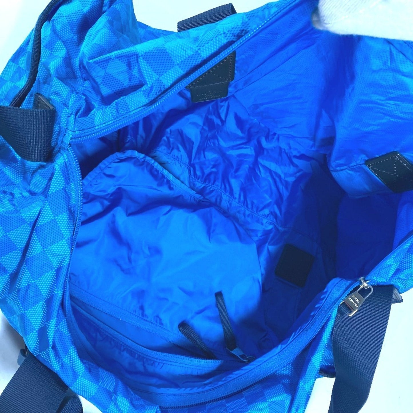 Louis Vuitton Blue Nylon Boston Bag Shoulder Bag