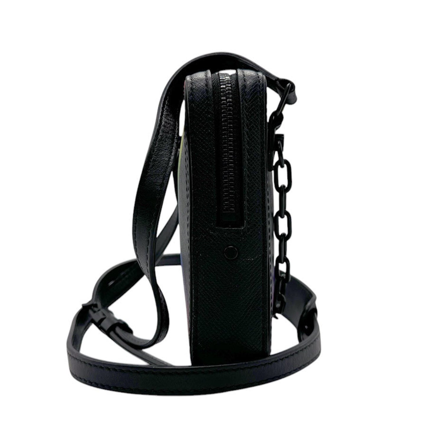 Louis Vuitton Black Multi-Color Taiga Leather Shoulder Bag
