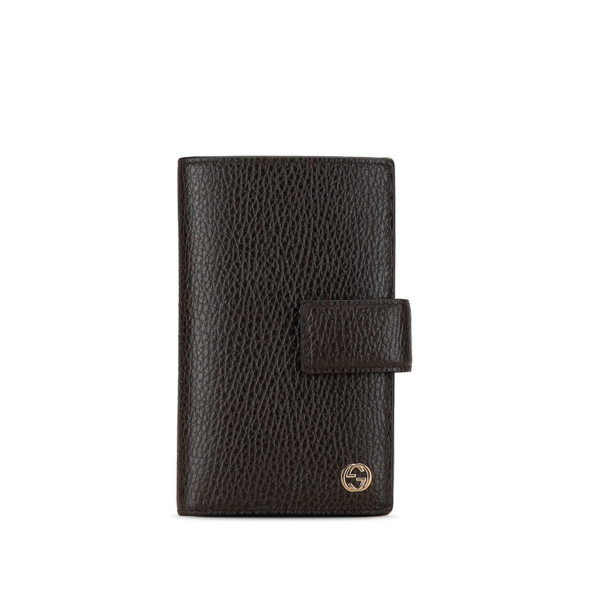 Gucci Brown Leather Wallet (Bi-Fold) ()