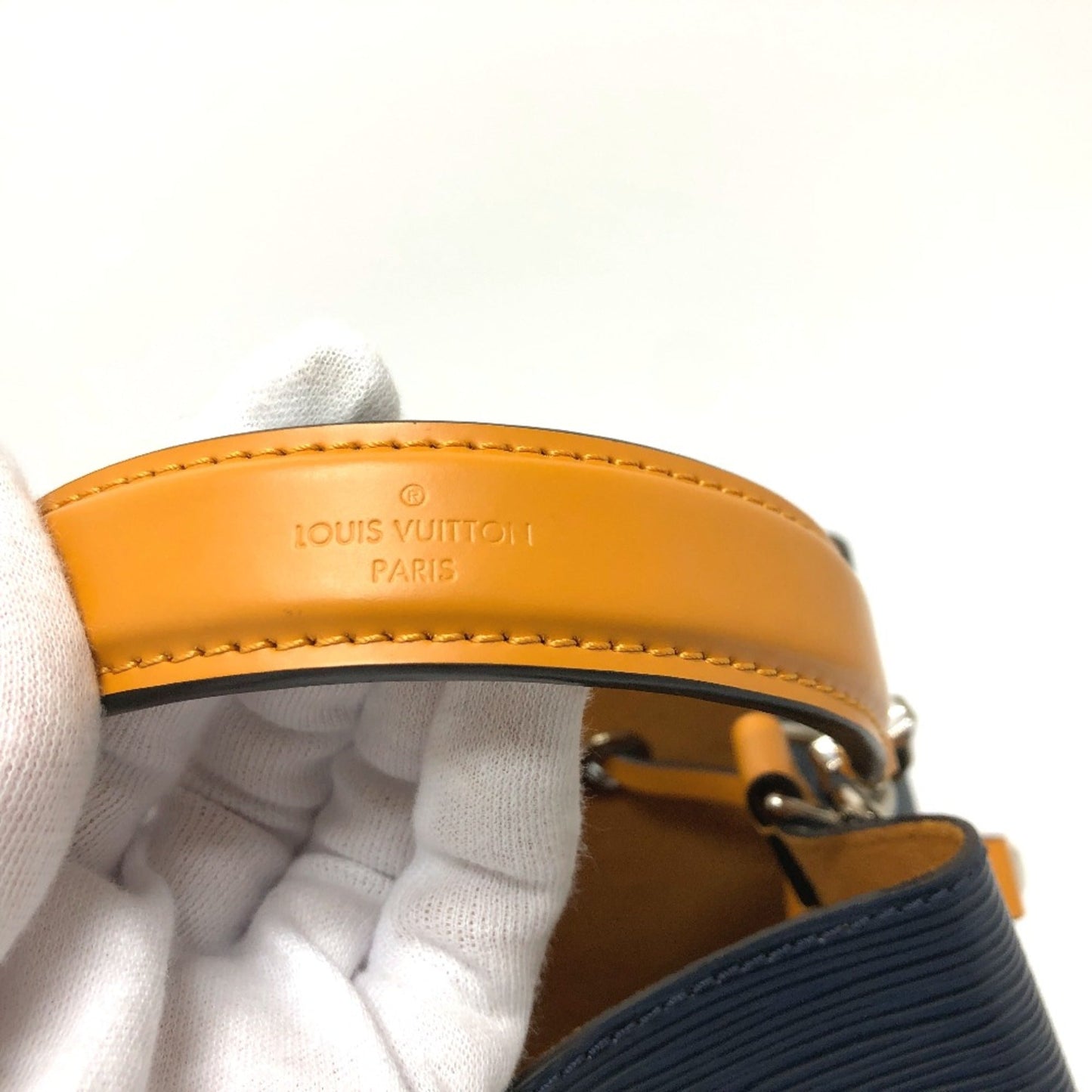 Louis Vuitton Navy Leather Shoulder Bag