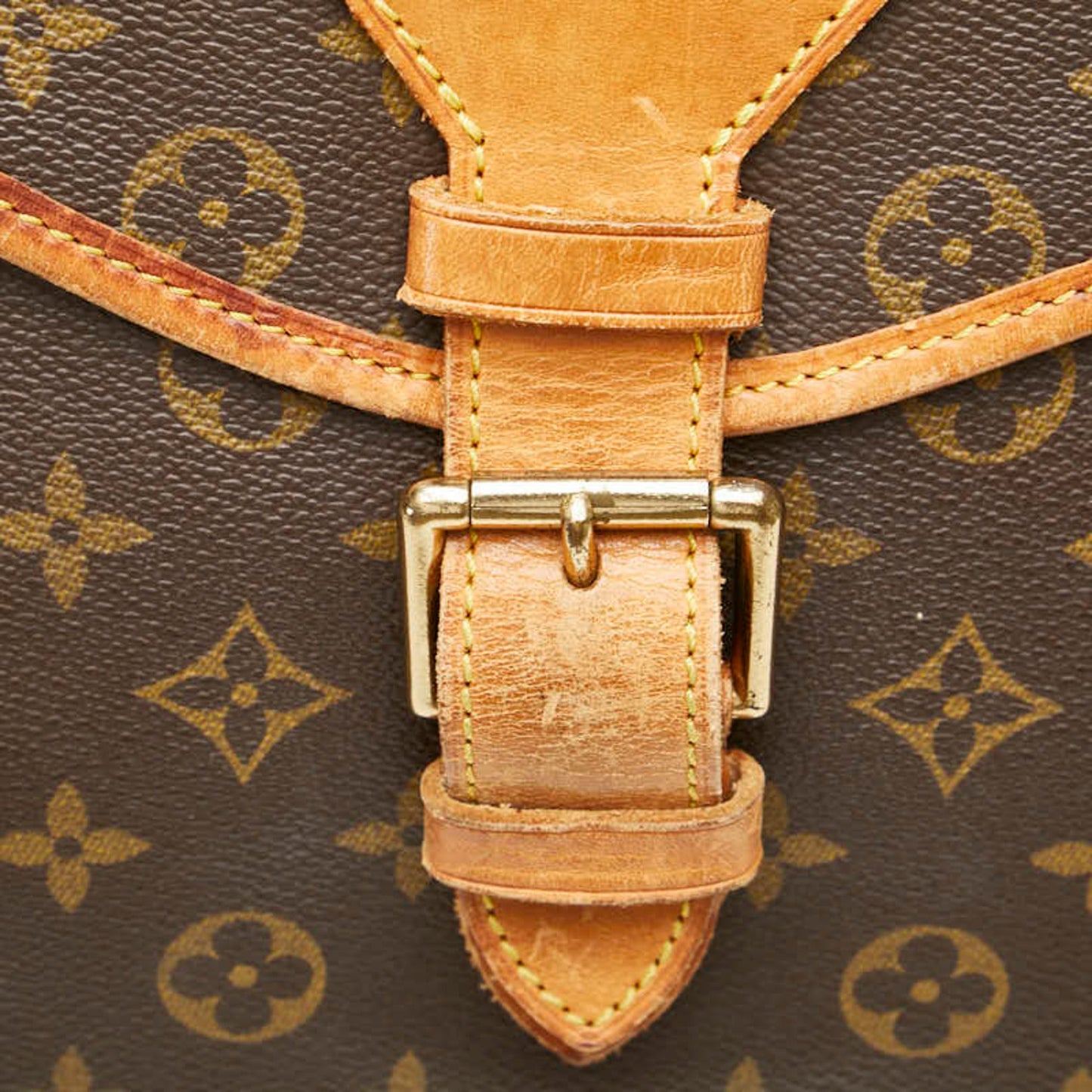 Louis Vuitton Brown Pvc Leather Handbag Shoulder Bag