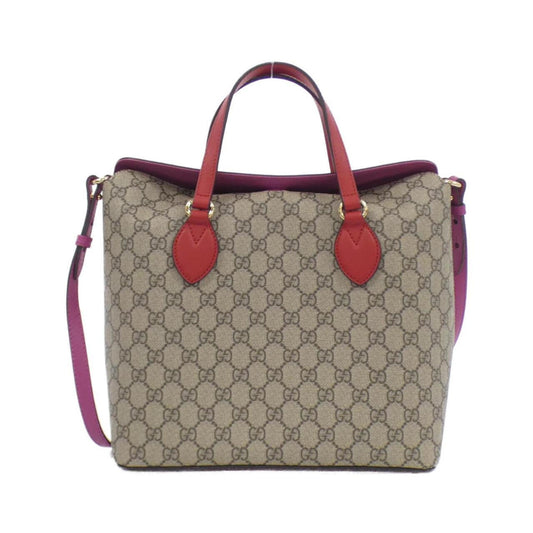 Gucci Beige Pink Gg Supreme Handbag Shoulder Bag ()