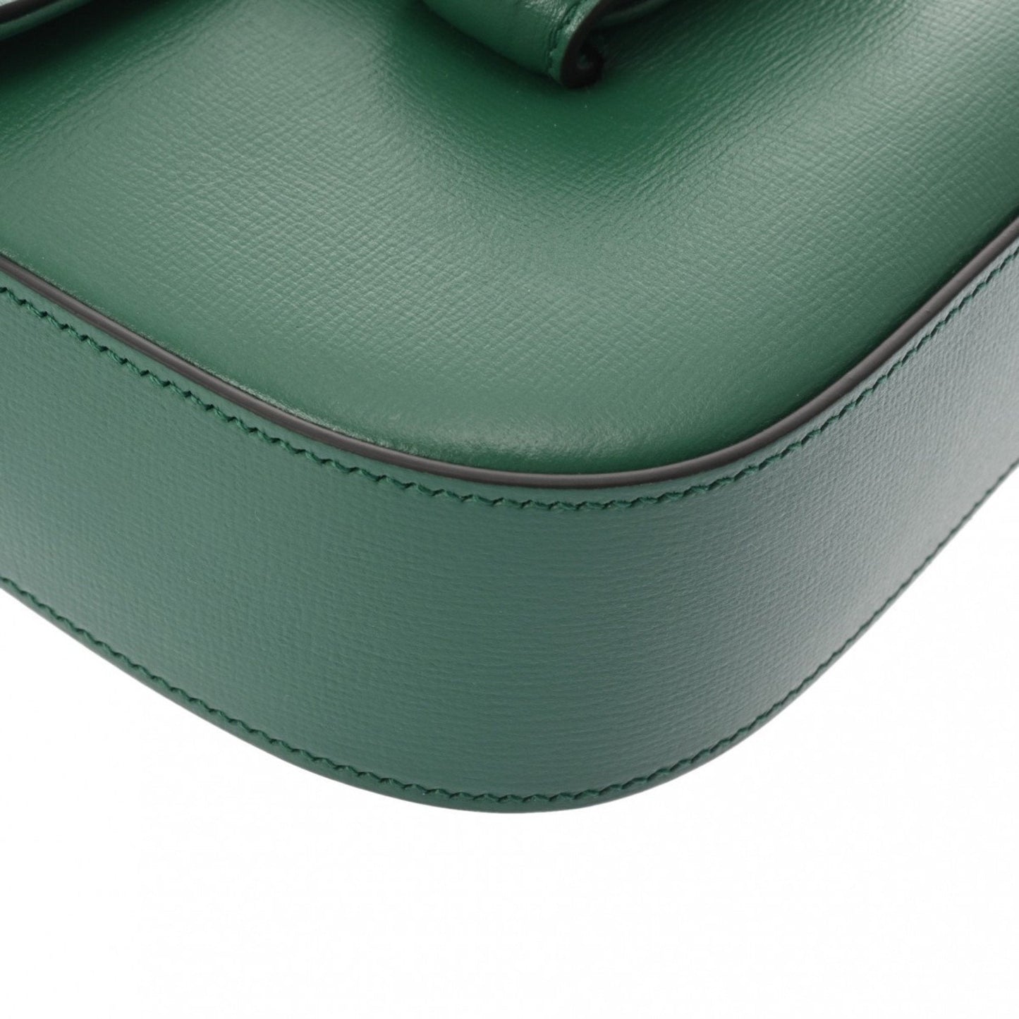 Gucci Horsebit Green Leather Shoulder Bag