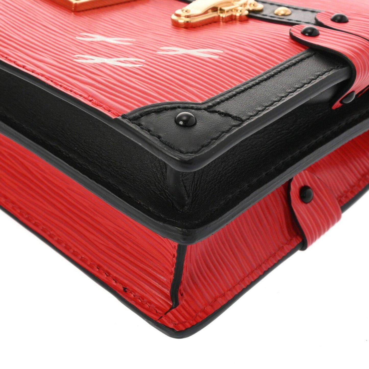 Louis Vuitton Noir Rouge Epi Leather Shoulder Bag