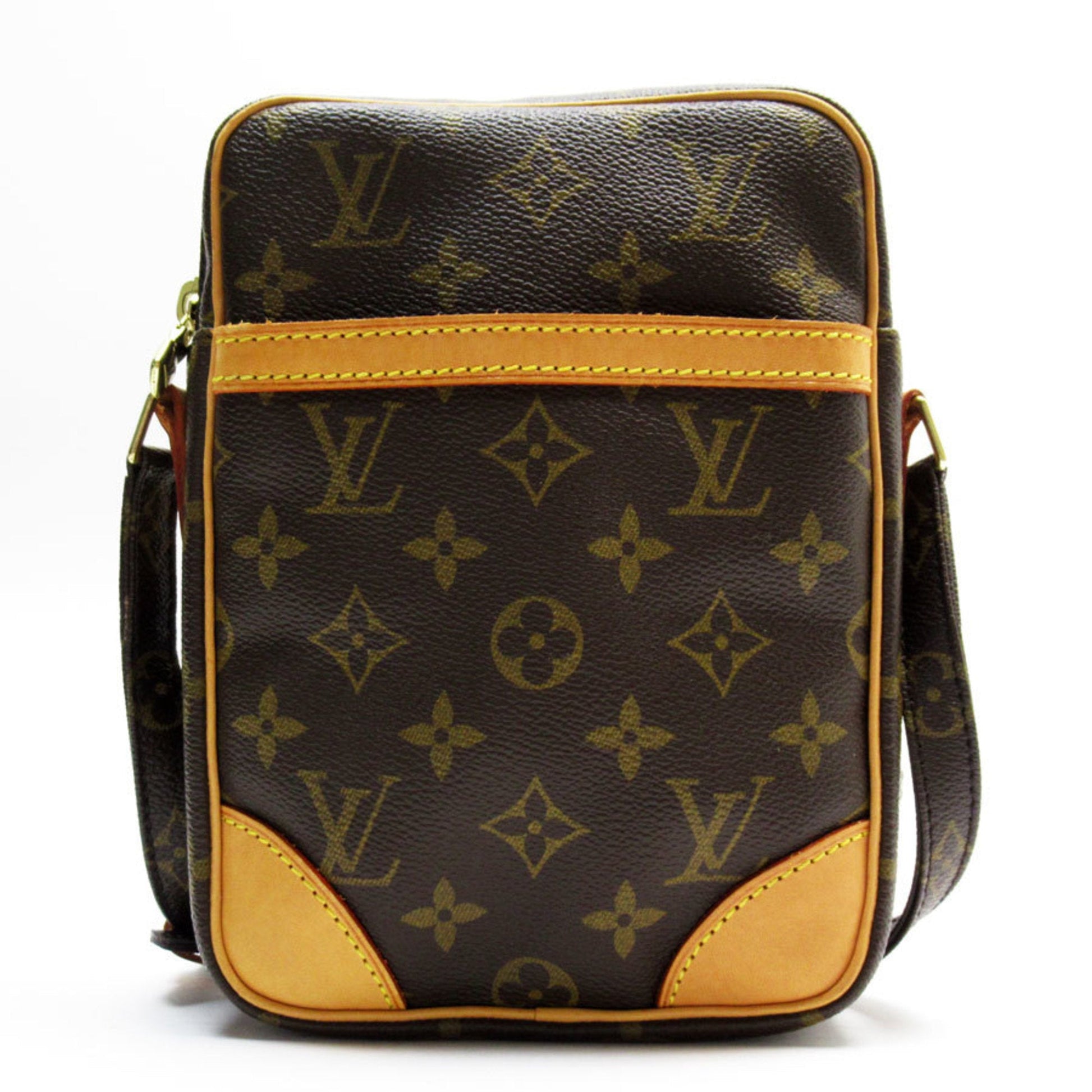 Louis Vuitton Brown Monogram Canvas Shoulder Bag ()
