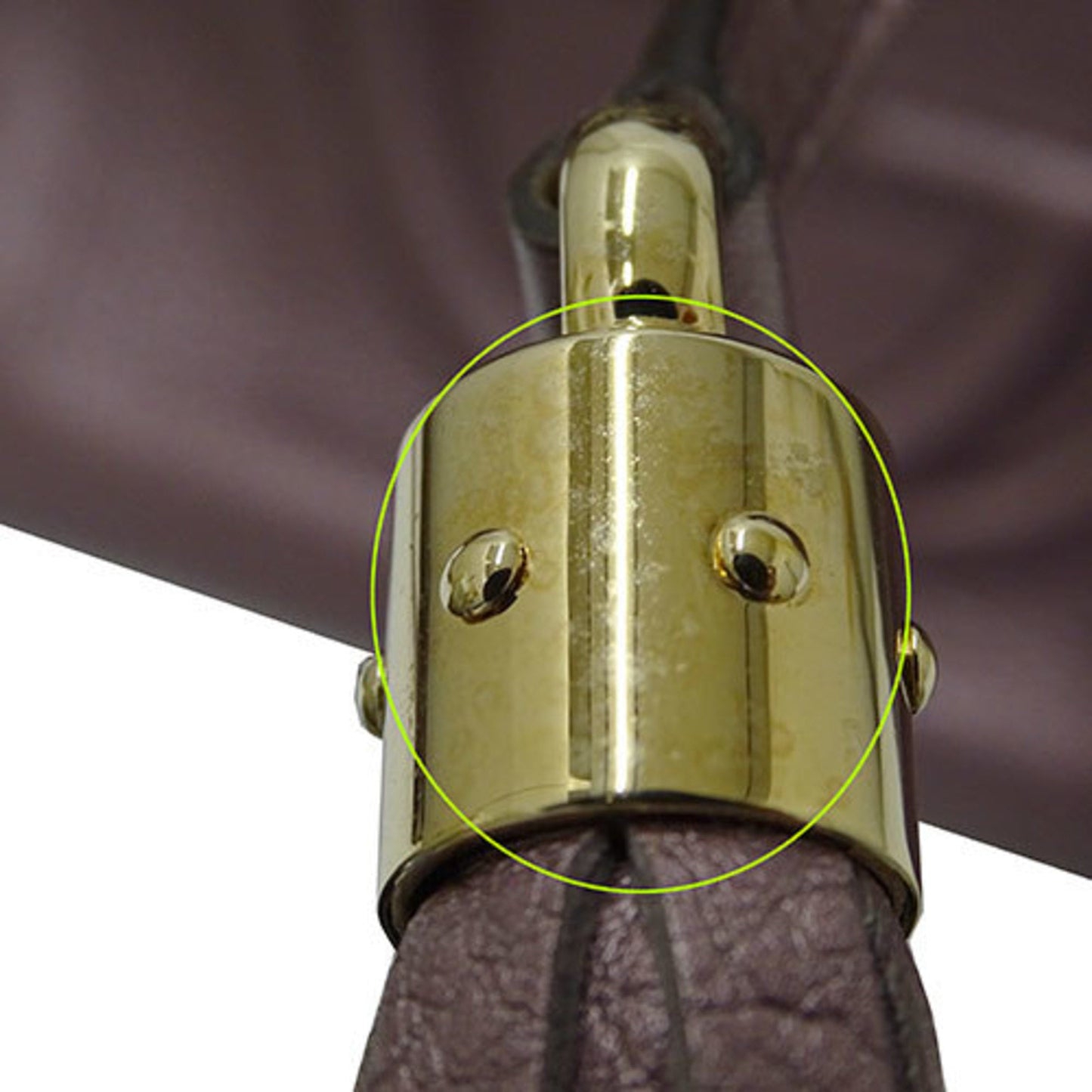 Gucci Metallic Purple Leather Handbag Shoulder Bag