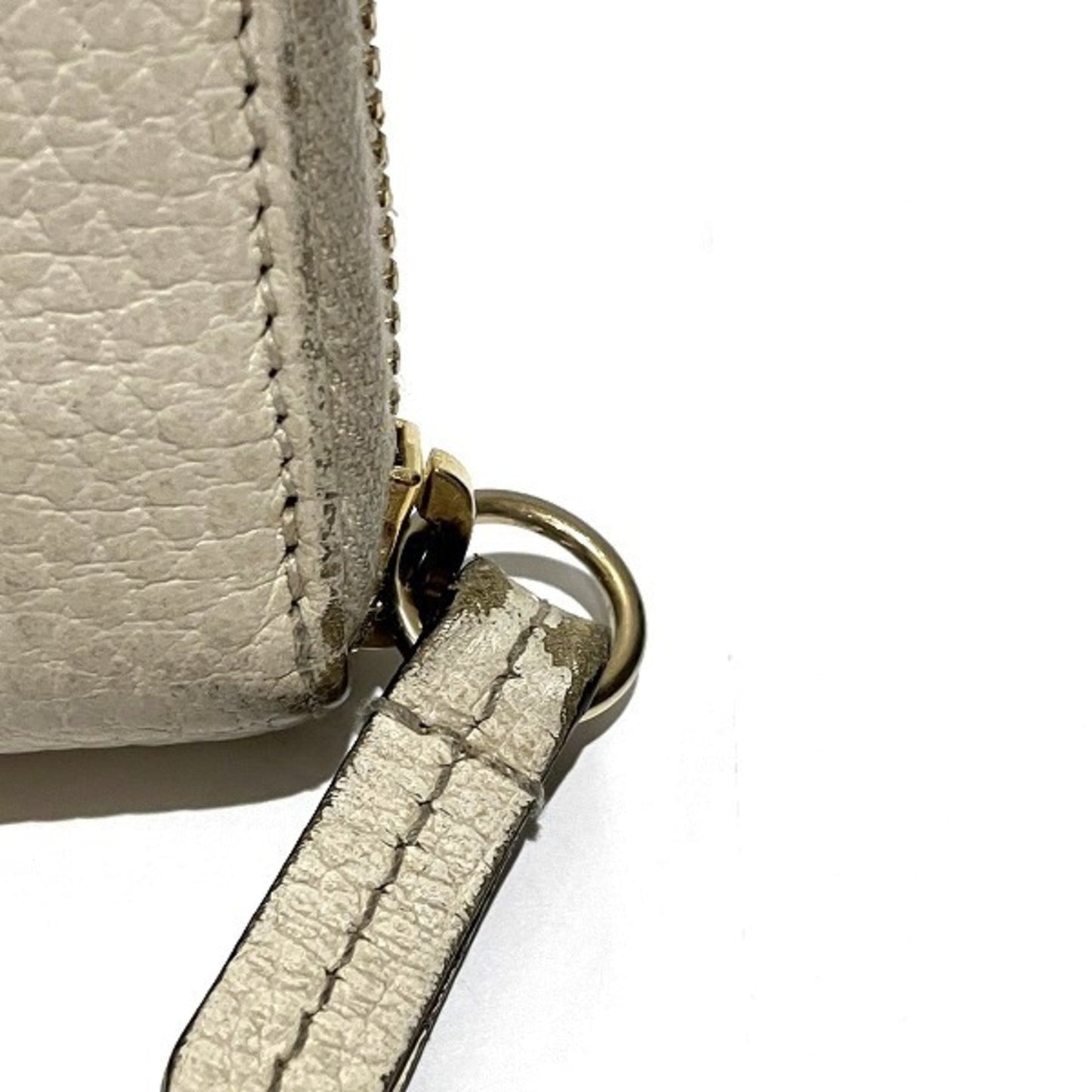 Gucci Off-White Leather Long Wallet (Bi-Fold)