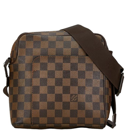Louis Vuitton Damier Brown Pvc Leather Shoulder Bag ()