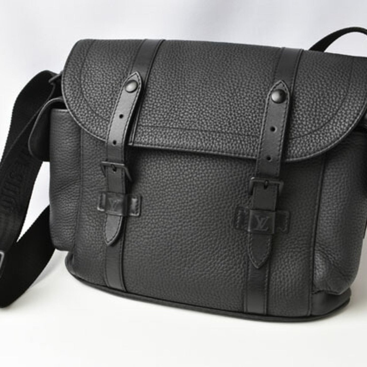 Louis Vuitton Black Messenger Bag Shoulder Bag