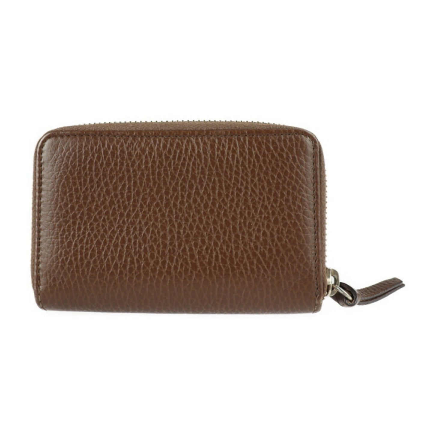 Gucci Gucci Swing Brown Leather Coin Purse/Coin Case