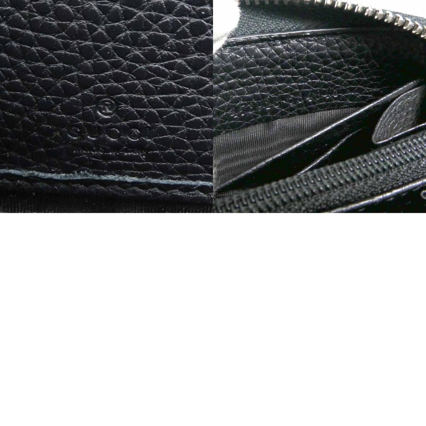 Gucci Black Leather Long Wallet (Bi-Fold)