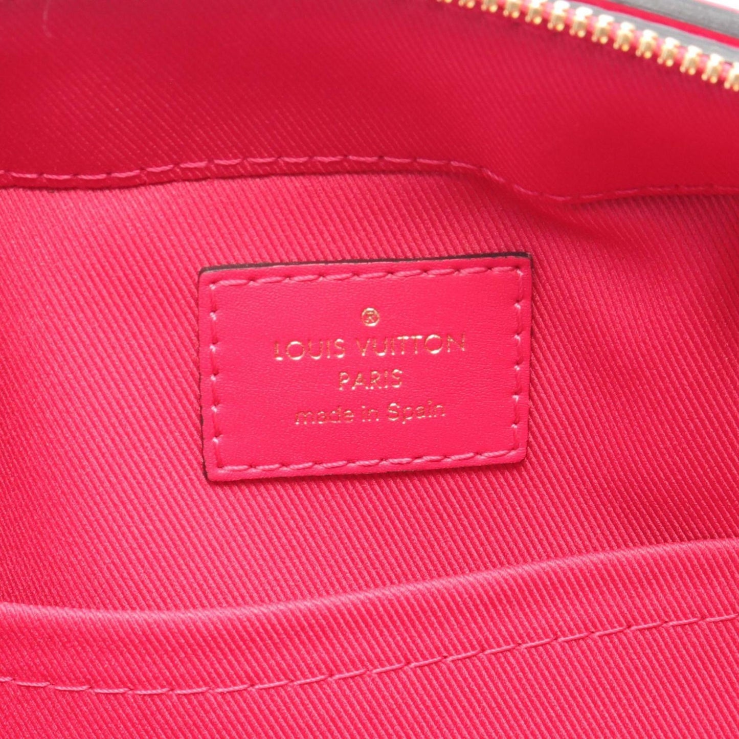 Louis Vuitton Brown Freesia Monogram Pink Coated Canvas Shoulder Bag