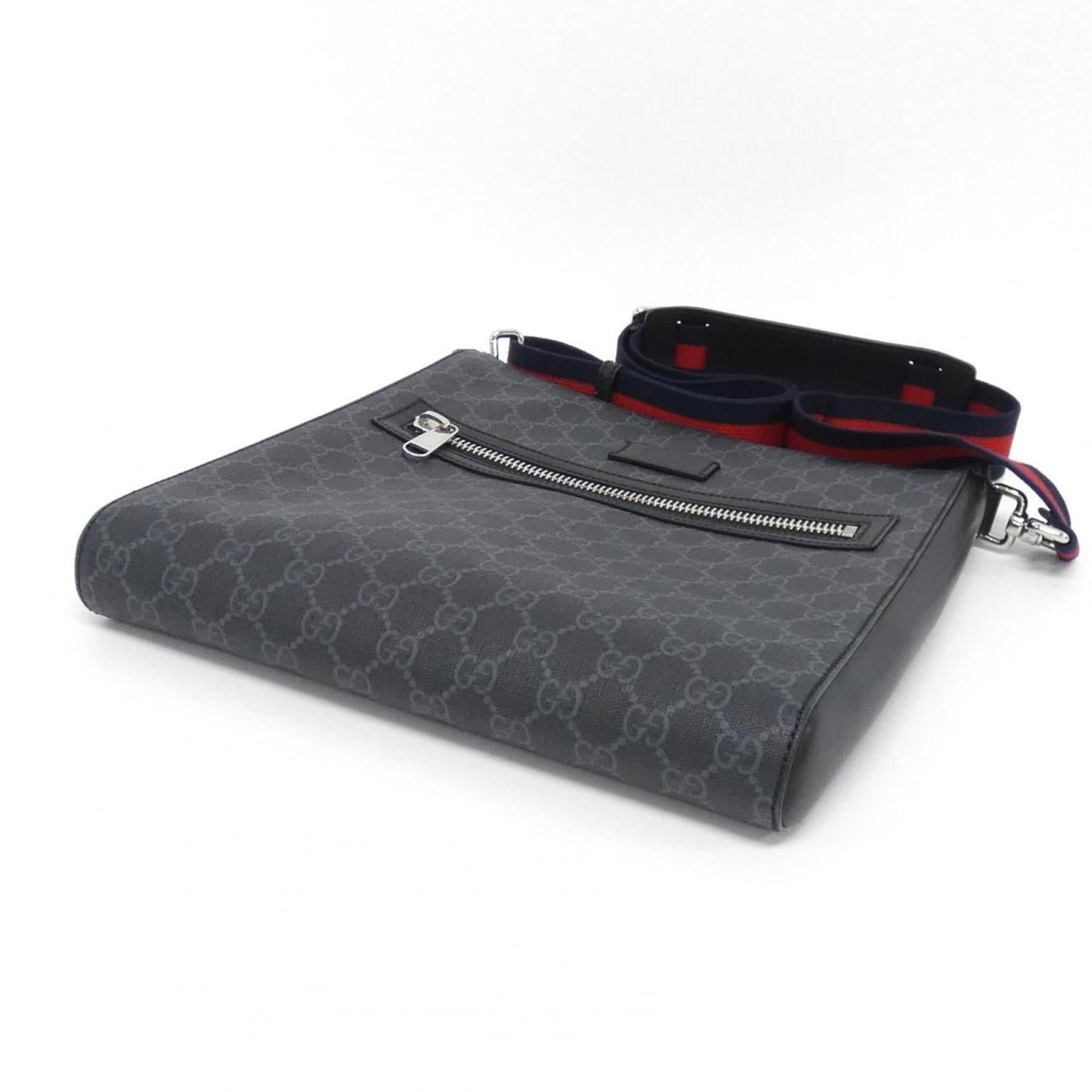 Gucci Black Gray Gg Supreme Shoulder Bag
