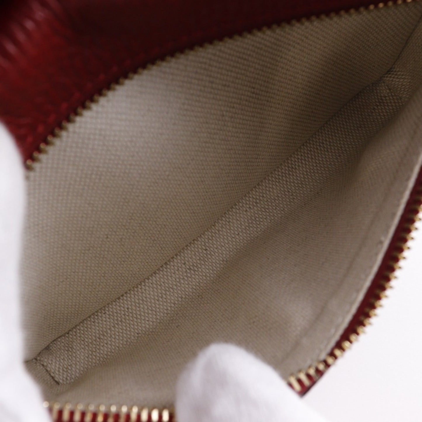 Gucci Red Color Leather Backpack