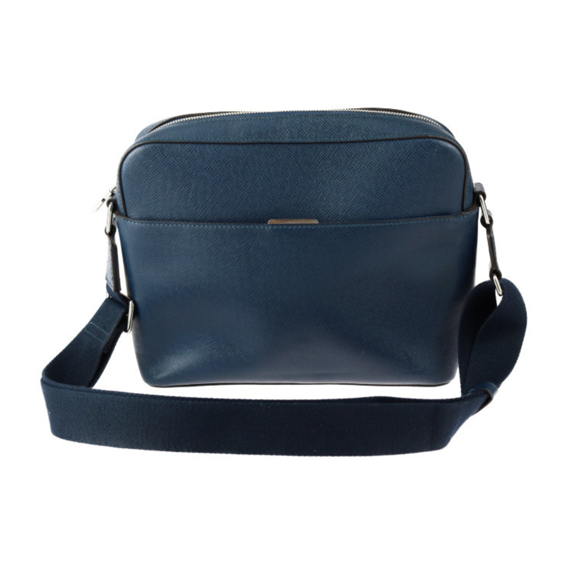 Louis Vuitton Navy Blue Taiga Leather Shoulder Bag ()