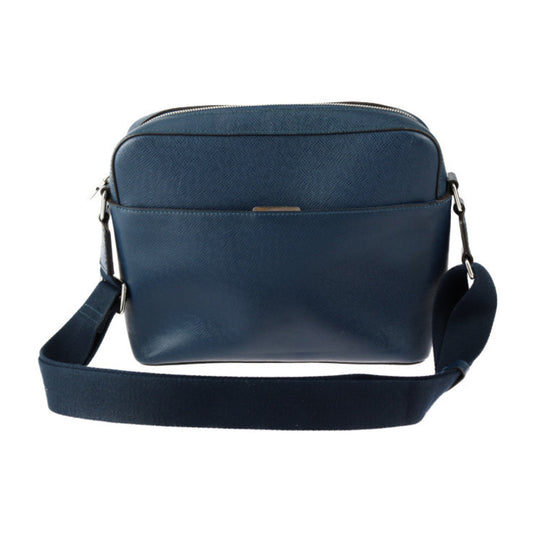Louis Vuitton Navy Blue Taiga Leather Shoulder Bag ()