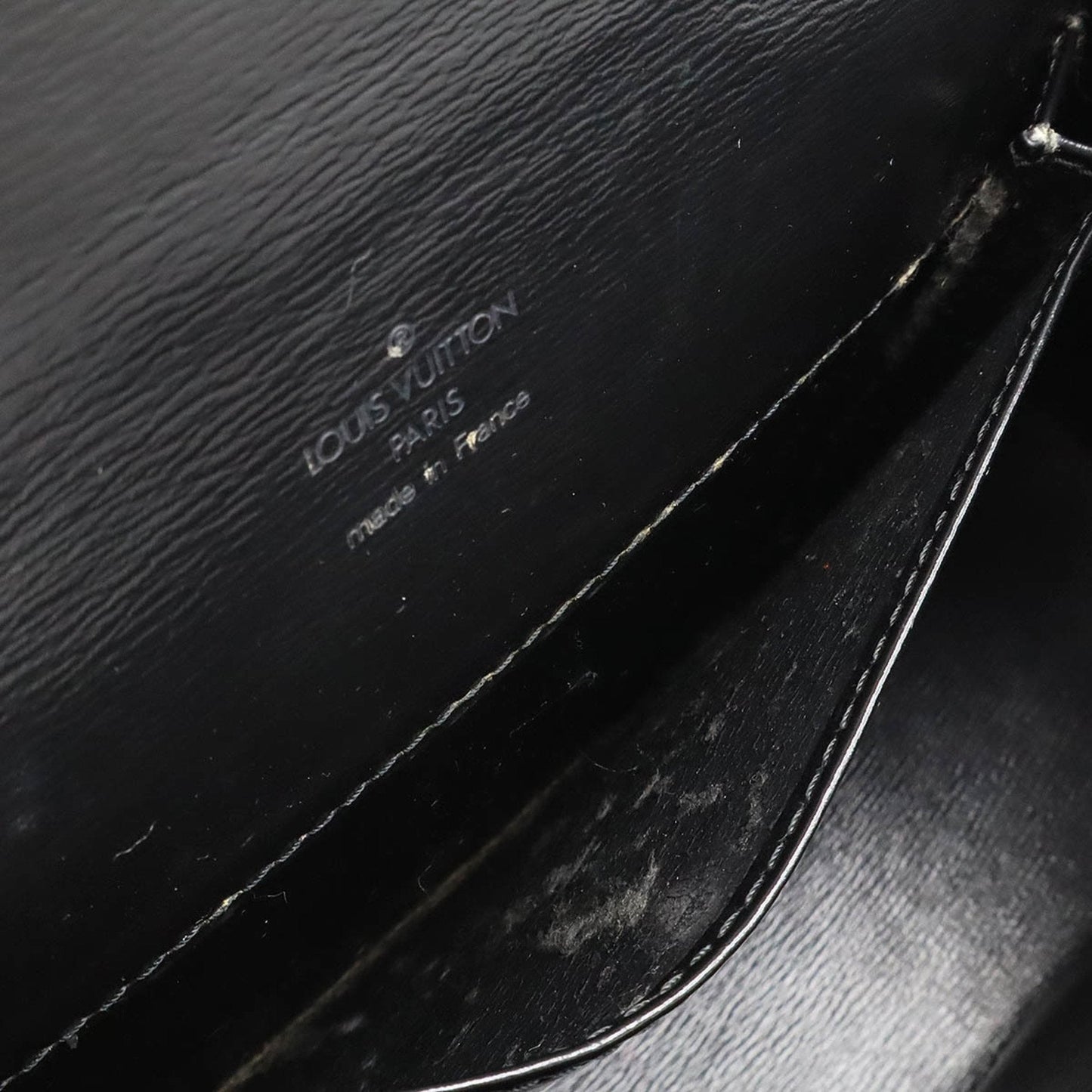 Louis Vuitton Noir Epi Leather Handbag Shoulder Bag