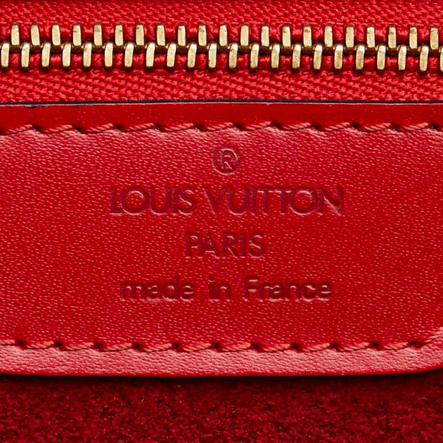 Louis Vuitton Epi Castilian Red Leather Shoulder Bag Tote Bag