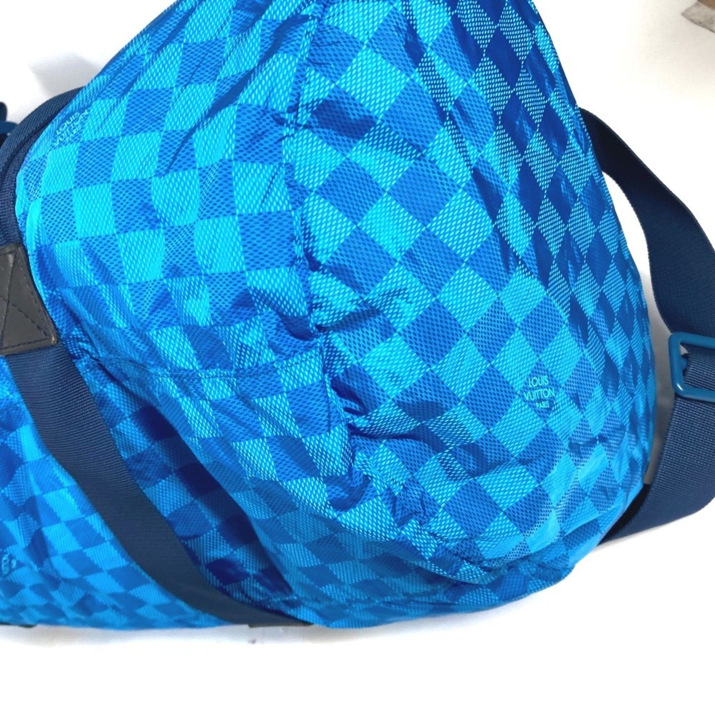 Louis Vuitton Blue Nylon Boston Bag Shoulder Bag