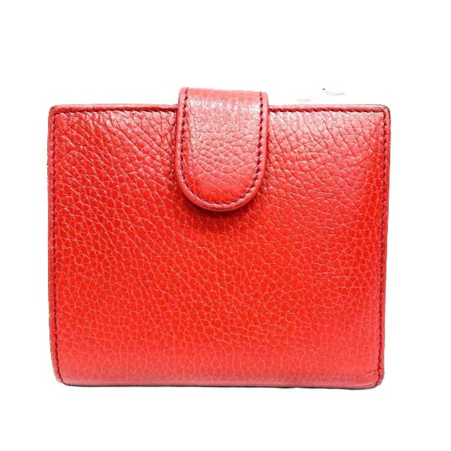 Gucci Red Color Leather Wallet (Bi-Fold)